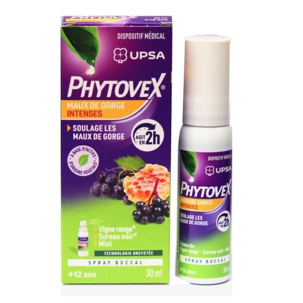 Upsa Phytovex Maux de Gorge Intenses spray buccal 30 ml