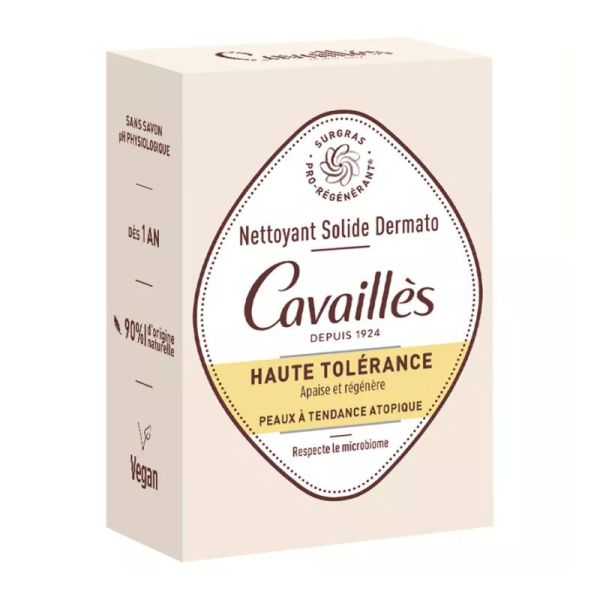Cavailles nettoyant solide haute tolérance peau tendance atopique 100g