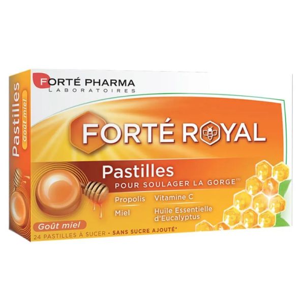 Forté Pharma Forté Royal goût miel 24 pastilles à sucer