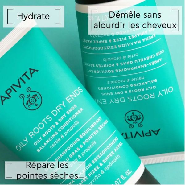 Apivita Après-shampoing pour racines grasses et pointes sèches 150ml