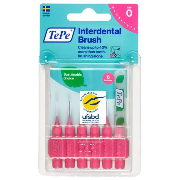 TePe® Original Brossettes interdentaires 0,4 mm Rose