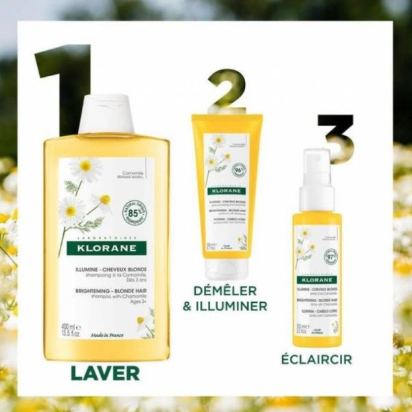 Klorane Shampoing camomille blondissant et illuminateur 400ml
