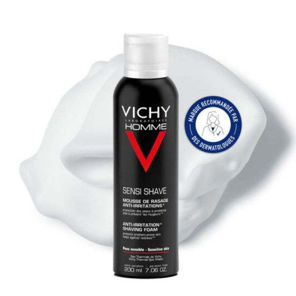 Vichy Homme mousse de rasage anti-Irritations 200ml