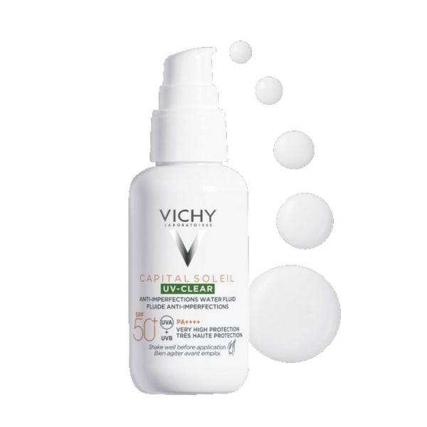 Vichy Capital Soleil uv-clear fluide anti-imperfections SPF50+ 40ml