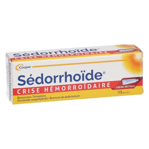 Sedorrhoide crise hemorroide crème rectale tube 30g