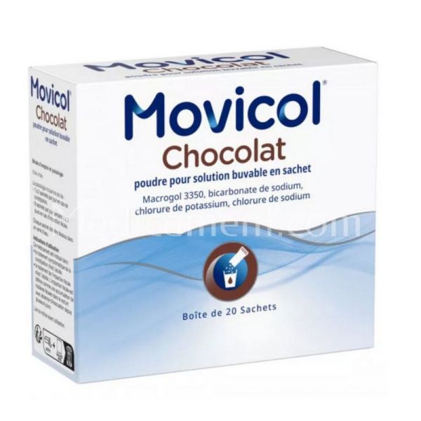 Movicol Chocolat Poudre pour solution buvable 20 sachets