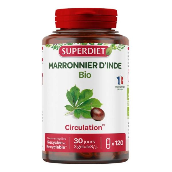 Superdiet Marronnier d'Inde bio circulation 120 gélules