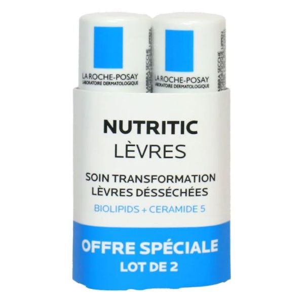 Nutritic Soin lèvres desséchées non gras 2x4,7ml