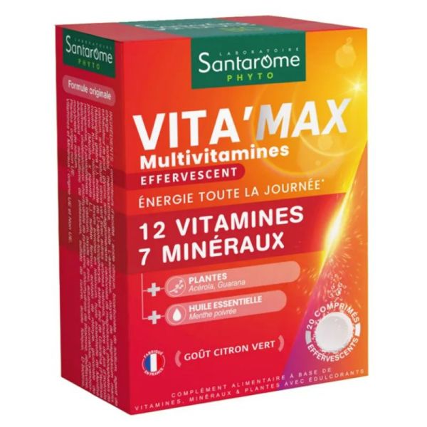Santarome Vita'Max Multivitamines 20 comprimés effervescents