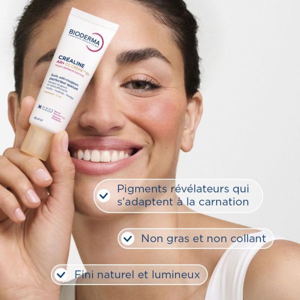 Bioderma Crealine AR+ CC crème SPF50+ teinte claire 40ml