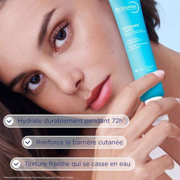 Bioderma  Hydrabio crème d'eau hydratante légère 72H 40ml