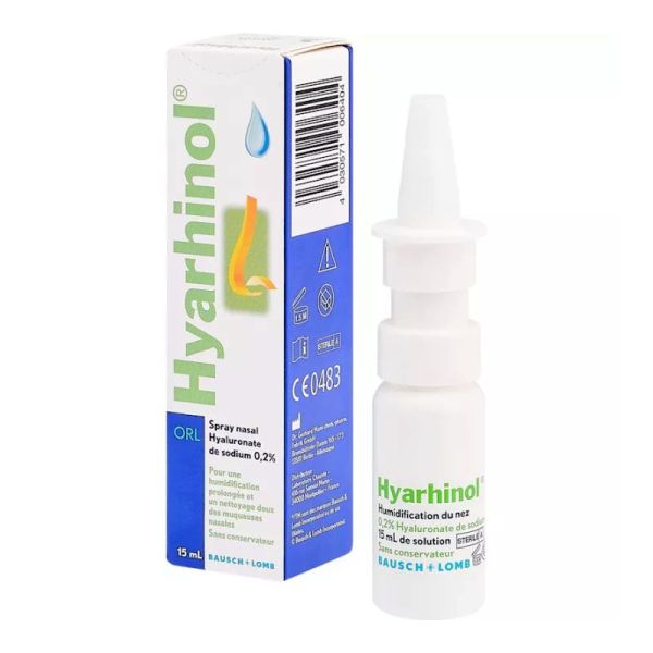 Bausch+Lomb Hyarhinol spray nasal nez sec et Irrité 15 ml