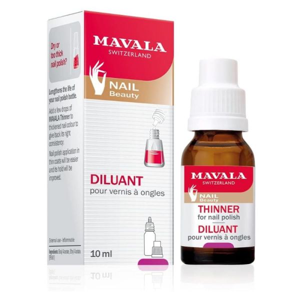 Mavala diluant pour vernis à ongles trop épais 10ml
