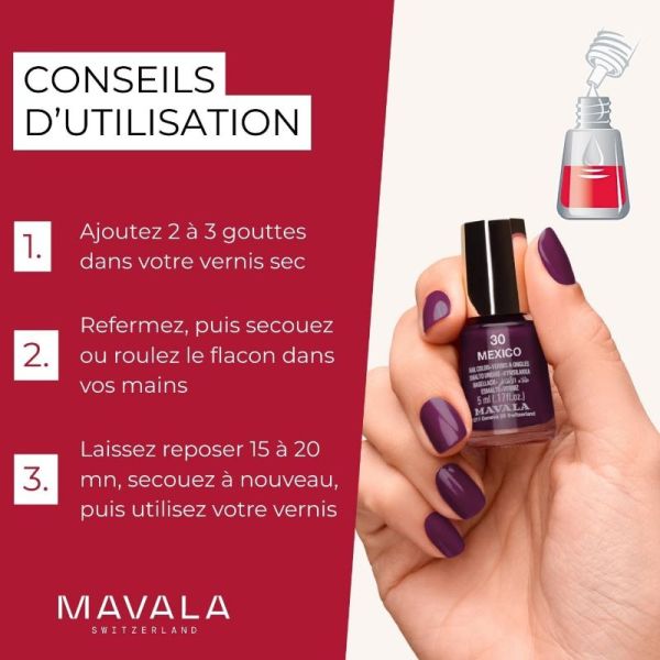 Mavala diluant pour vernis à ongles trop épais 10ml