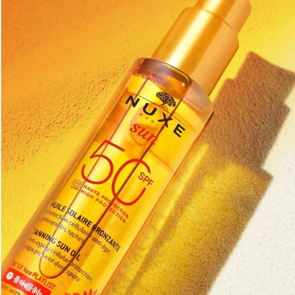 Nuxe Sun huile bronzante haute protection SPF50 150ml