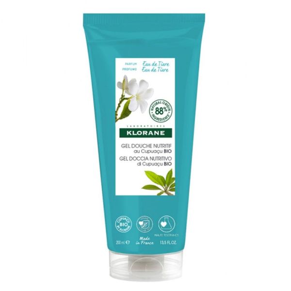 Klorane Cupuaçu Bio gel douche eau de Tiaré 200ml