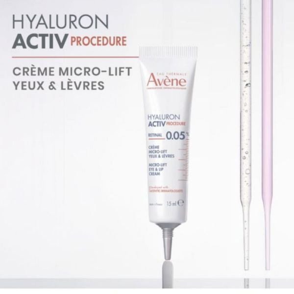 Avène Hyaluron Activ Procedure crème micro lift yeux & lèvres rétinal 15ml