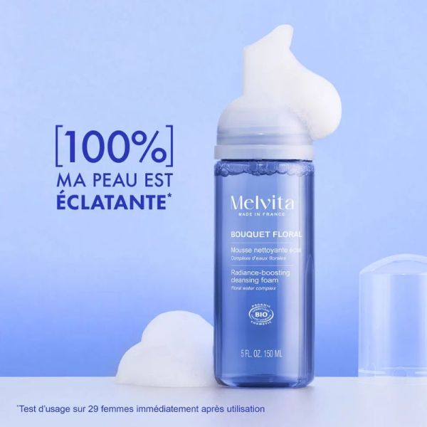 Melvita Bouquet floral détox mousse nettoyante bio 150ml