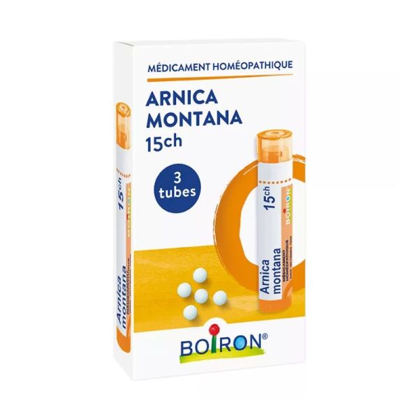 Arnica montana 15CH Boiron Homéopack 3 tubes de granules
