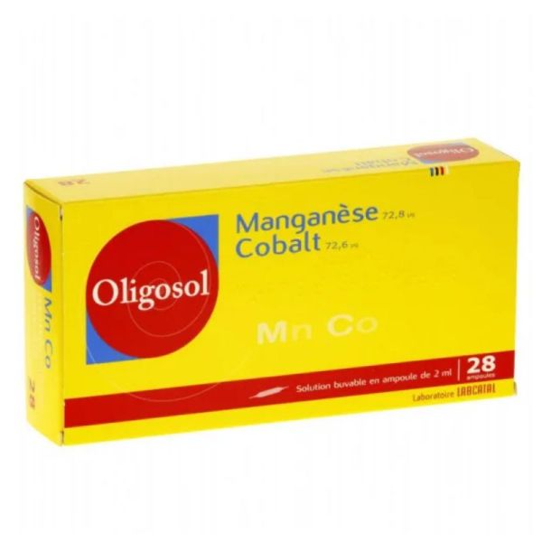 Oligosol Manganèse Cobalt 28 Ampoules