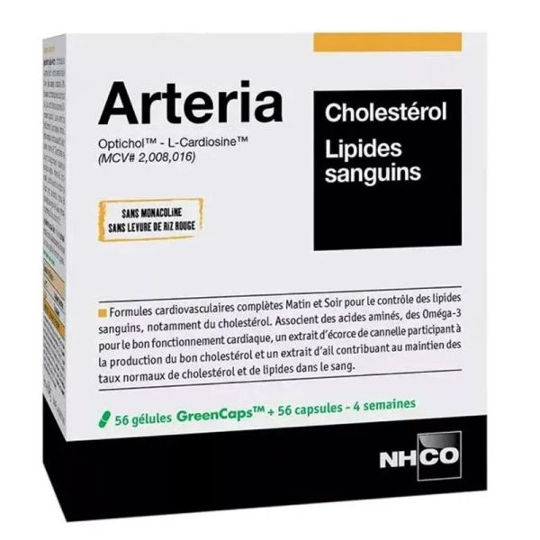 Nhco nutrition Arteria cholestérol lipides sanguins 2x56 gélules