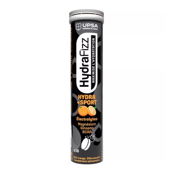 UPSA HydraFizz Hydra + Sport 16 comprimés effervescents