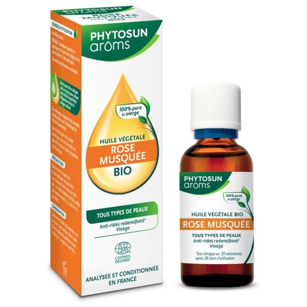 Phytosun Arôms huile végétale Rose Musquée bio 50 ml