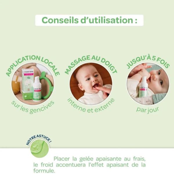 Calmosine gelée apaisante poussée dentaire 15ml