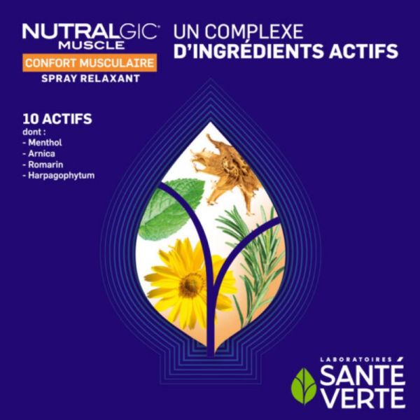Sante Verte Muscle Spray relaxant confort musculaire 100ml