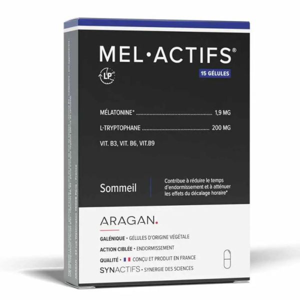 Aragan Synactifs Mel Actifs sommeil 15 gélules
