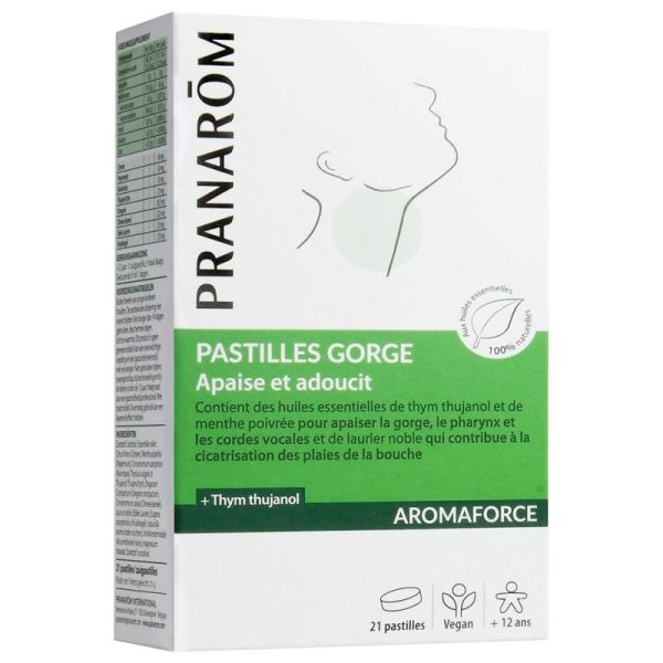 Pranarôm Aromaforce Pastilles Gorge 21 Pastilles