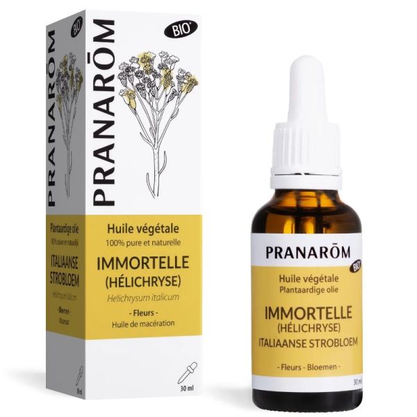 Pranarôm huile végétale Immortelle Hélichryse Bio 30ml