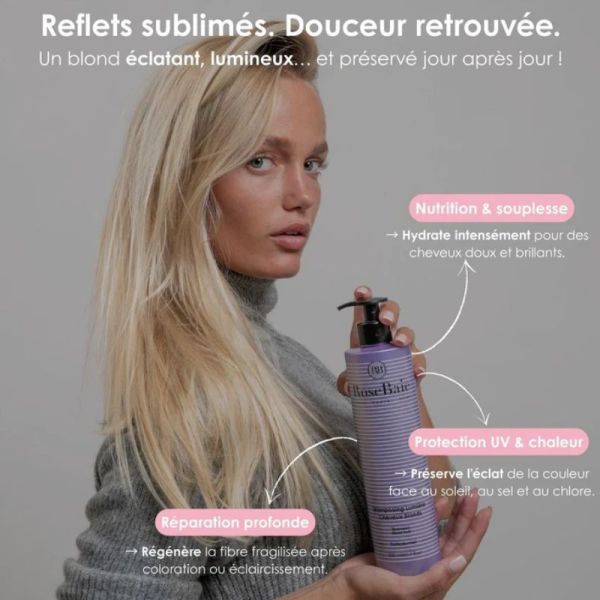 Rosebaie Shampoing Lumière anti-reflets pour cheveux blonds & blancs 500ml