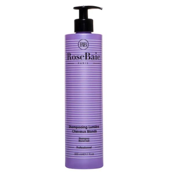 Rosebaie Shampoing Lumière anti-reflets pour cheveux blonds & blancs 500ml
