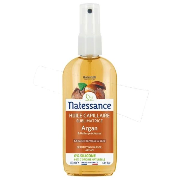 Natessance huile capillaire Sublimatrice Argan sans rinçage 160 ml