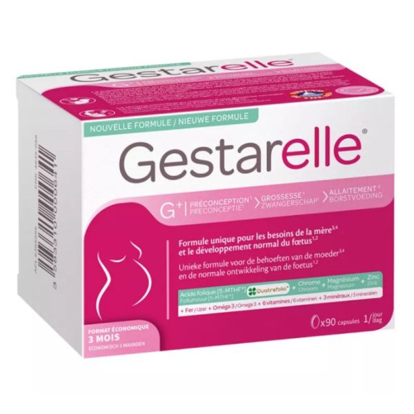Gestarelle G+ Pré-conception Grossesse & Allaitement 90 capsules