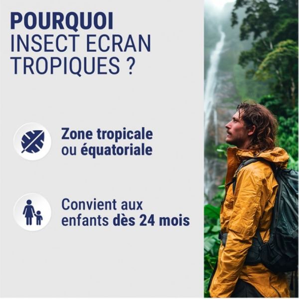 Insect Ecran anti-moustiques tropiques spray répulsif peau 2x75ml