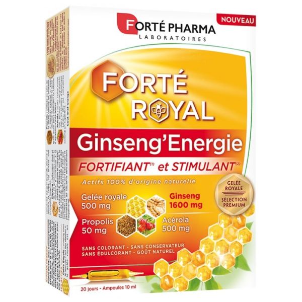 Forté Pharma Forté Royal Ginseng'énergie 20 ampoules