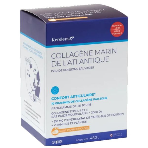 Pharm Nature Micronutrition collagène marin de Bretagne goût pamplemousse 450g