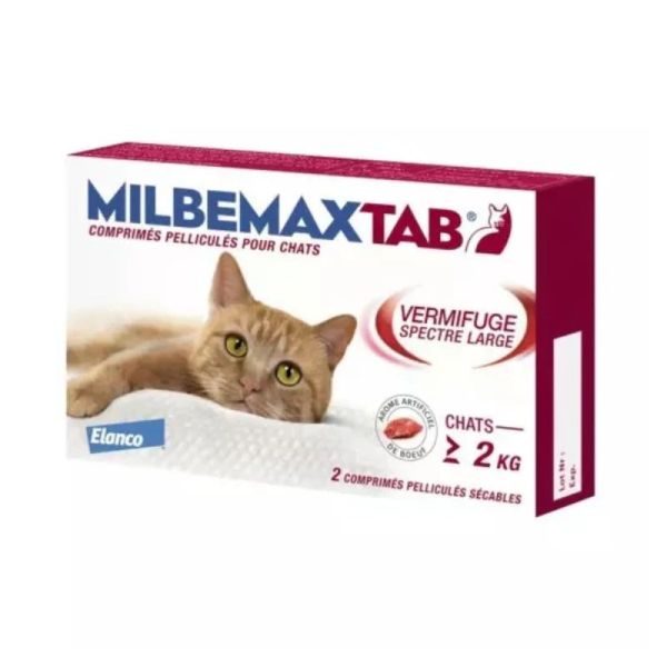 Elanco MilbemaxTab Chats 2 Comprimés