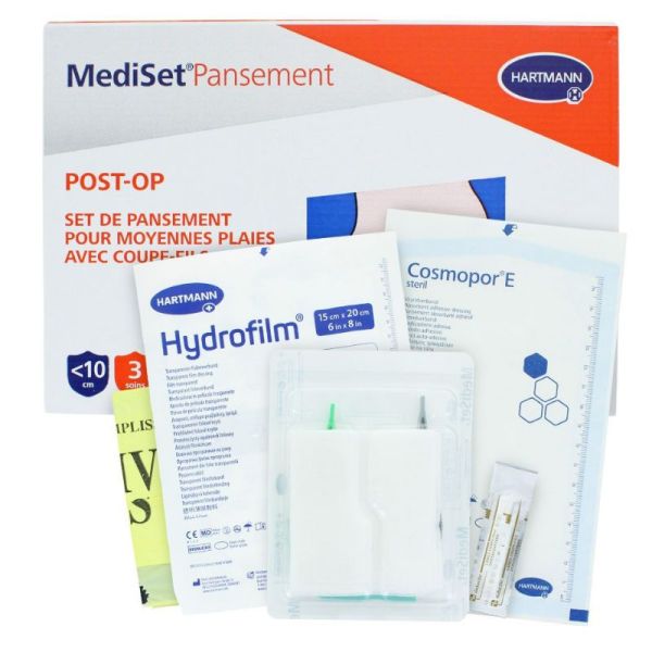 MediSet Pansement Post-OP plaies moyennes 3 set