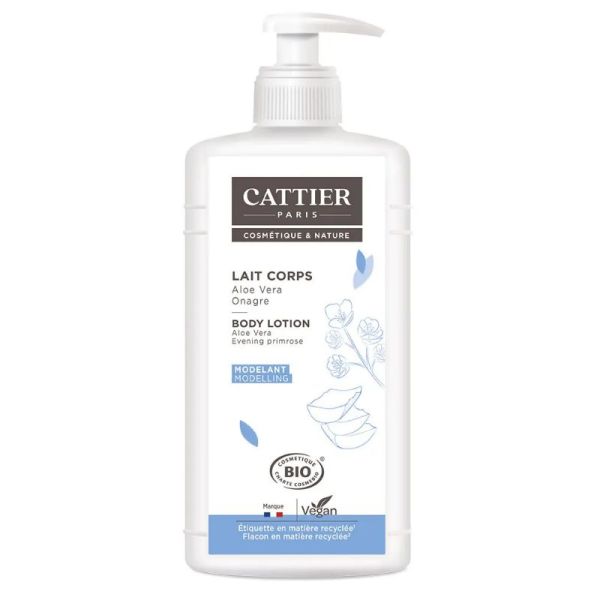 Cattier Lait Corps Aloe Vera Onagre Bio 500 ml
