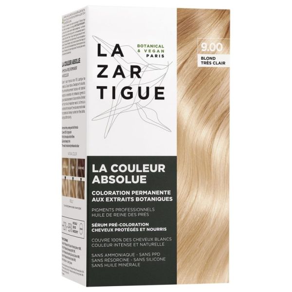 Lazartigue La Couleur Absolue Coloration 9.00 Blond Très Clair 60ml