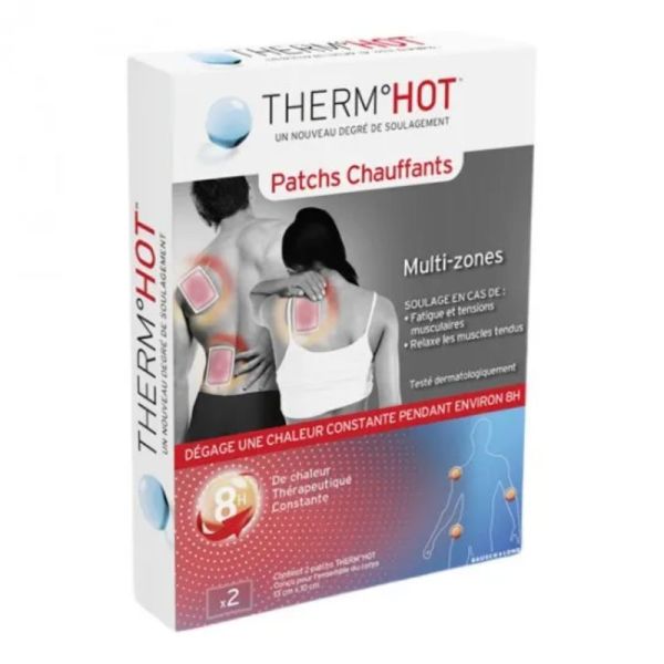 Bausch & Lomb Thermhot Hot patchs chauffants cou Dos épaules et poignets x2