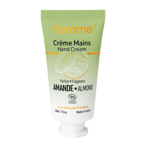 Florame Crème Mains Parfum Amande Bio 30 ml