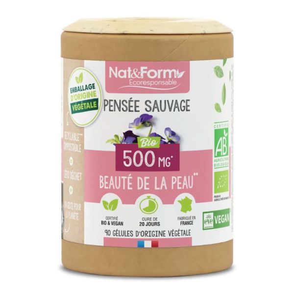 Nat&Form Écoresponsable Pensée Sauvage Bio 90 gélules végétales