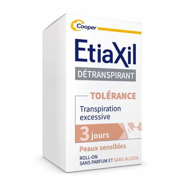 Etiaxil détranspirant déodorant roll-on Tolérance 3 jours peaux sensibles 15ml