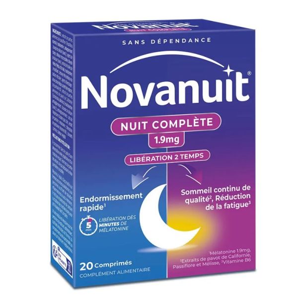 Novanuit nuit complète 20 comprimés