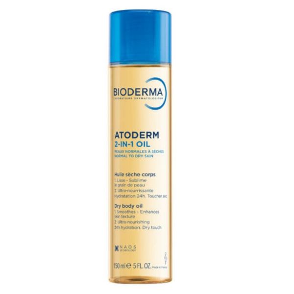 Bioderma Atoderm 2-in-1 Oil huile sèche corps 150ml