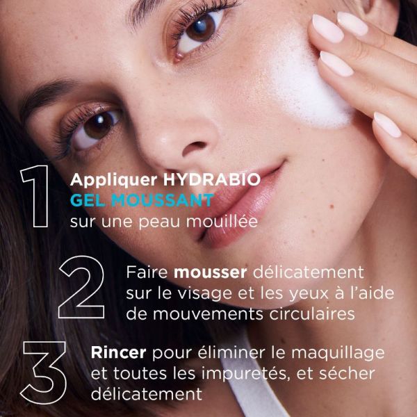 Bioderma Hydrabio gel moussant nettoyant micellaire hydratant 24H 400ml